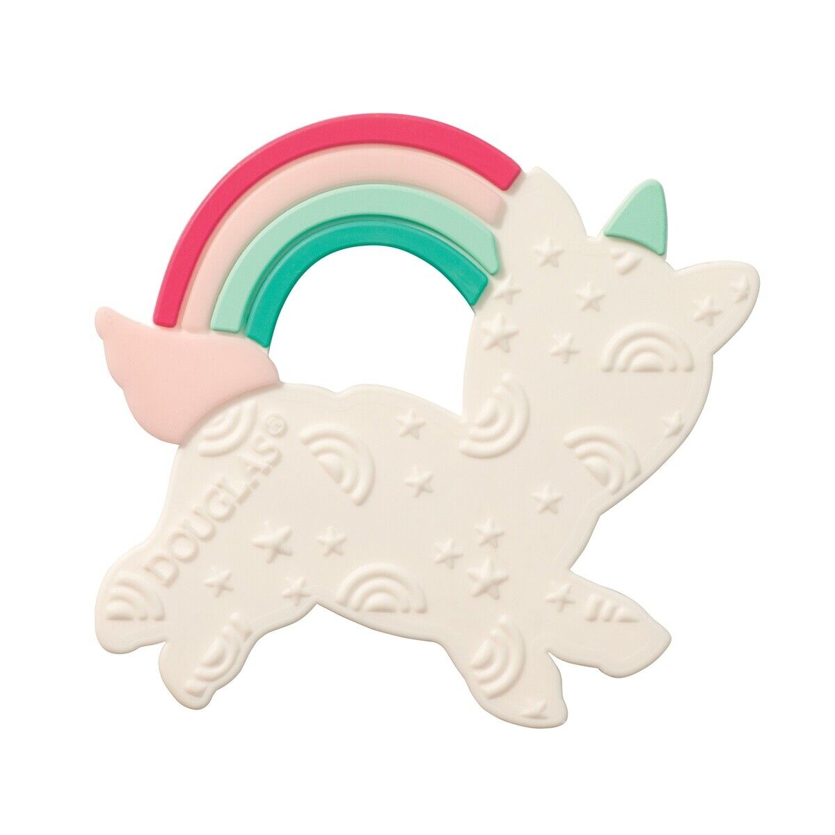 Douglas Toys Emilie Unicorn Silicone Teether, 4"