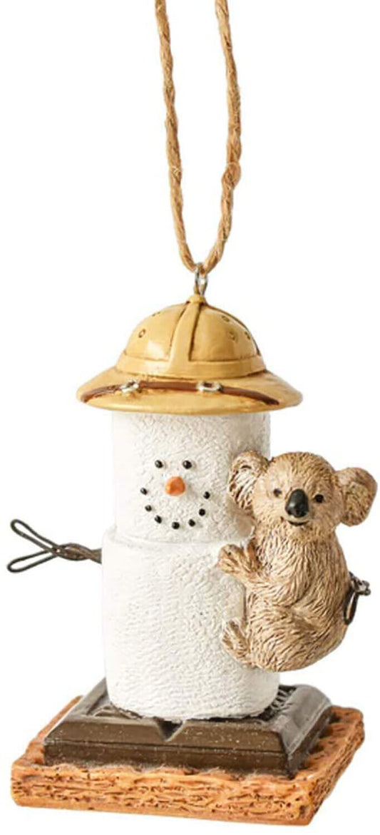 Midwest-CBK MX179701 S'Mores Koala Decorative Hanging Ornament, 3.25 Inches