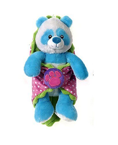 Turquoise Panda Plush Stuffed Animal Blanket Babies 11" by Fiesta
