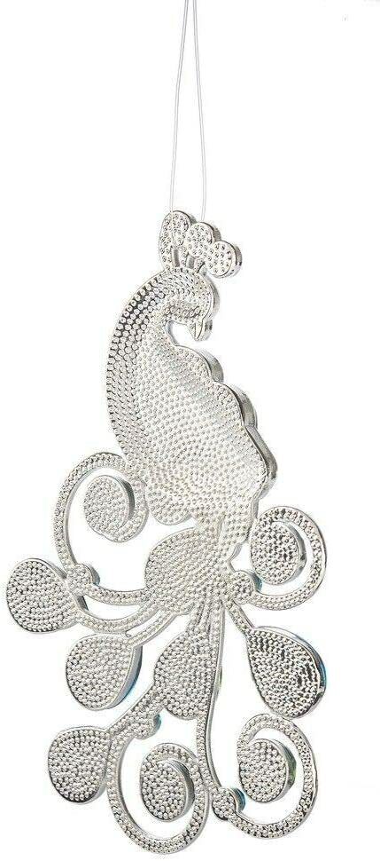 Ganz Acrylic Elegant Peacock Ornament 4.5in ACRY-545 (Green)