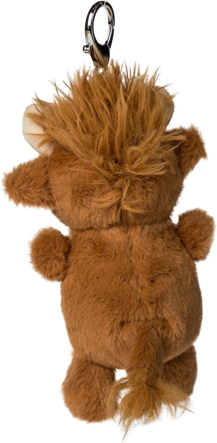 Mary Meyer Plush Stuffed Animal Backpack, Purse, Bag Charm, Highland Cow, 5"