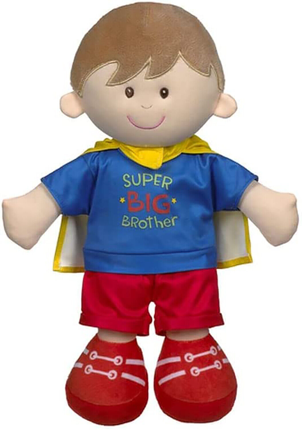 Baby Ganz Super Big Brother Stuffed Toy Doll, 14" with Removable Cape