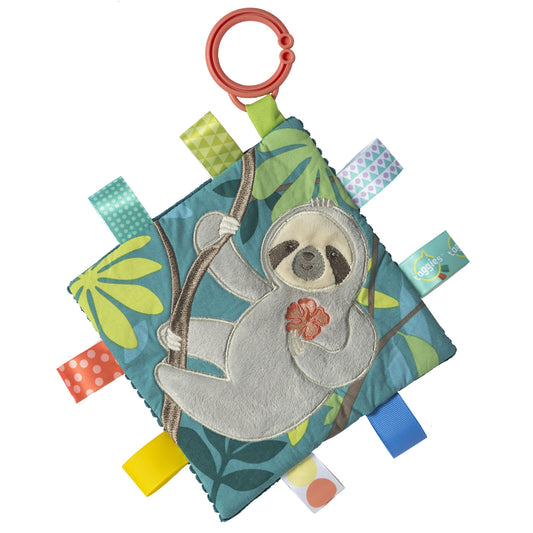 Mary Meyer Taggies Crinkle Me, Molasses Sloth, 6 x 6"