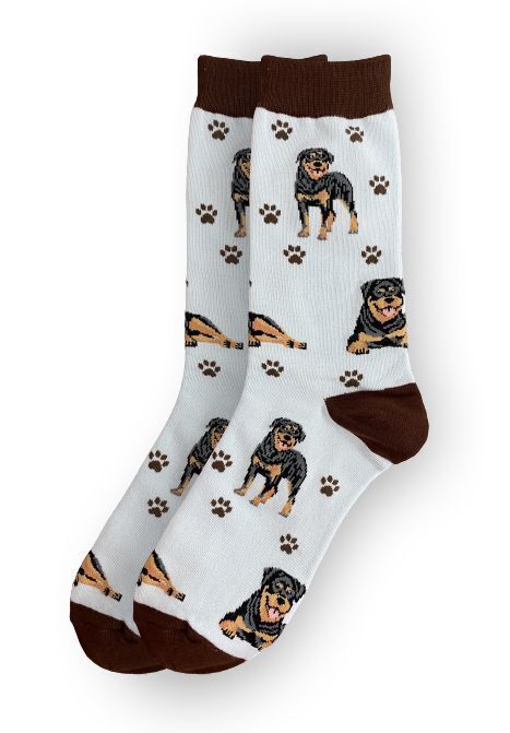 Happy Tails Rottweiler Dog Lover Socks - One Size Fits Most