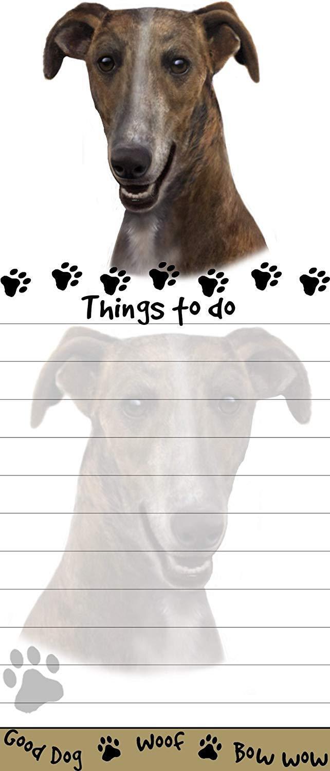 "Greyhound Magnetic List Pads" Uniquely Shaped Sticky Notepad