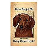 Red Dachshund Dog Baggage Buddies Luggage Tag 4"