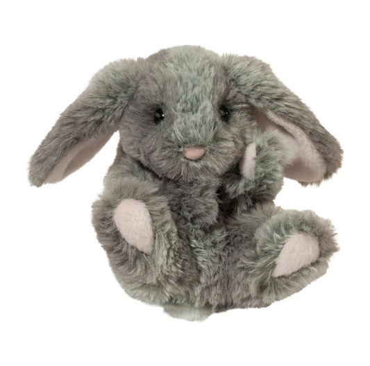 Douglas Toys Plush Gray Baby Bunny Lil' Baby Stuffed Animal, 6"