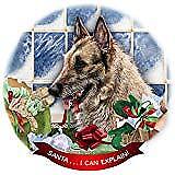 Belgian Laekenois Dog Porcelain Ornament Pet Gift 'Santa. I Can Explain!'