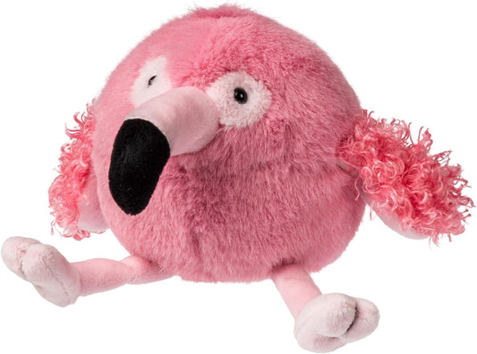 Mary Meyer Stuffed Animal Rolly Birds Small Plush Soft Toy, 5-Inch, Flamingo