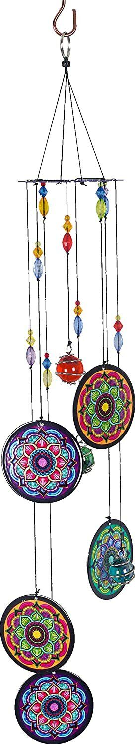 Spoontiques Decorative Chimes for Yard and Garden, Mandala Wind Chime