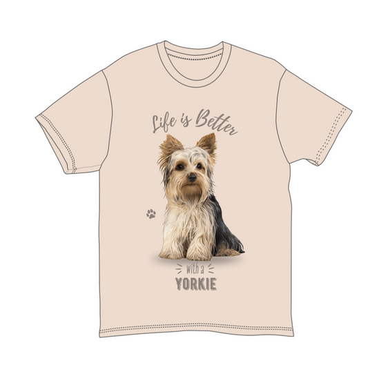 Yorkshire Terrier Unisex 100% Cotton T-Shirt , Super Soft Comfortable, XX-Large