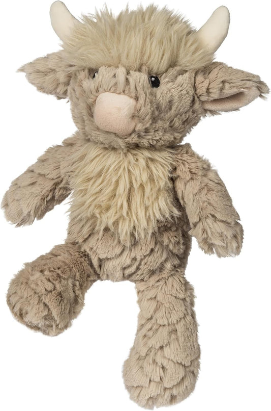 Mary Meyer Putty Nursery Stuffed Animal Soft Toy, 11-Inches, Brown Highland Cow