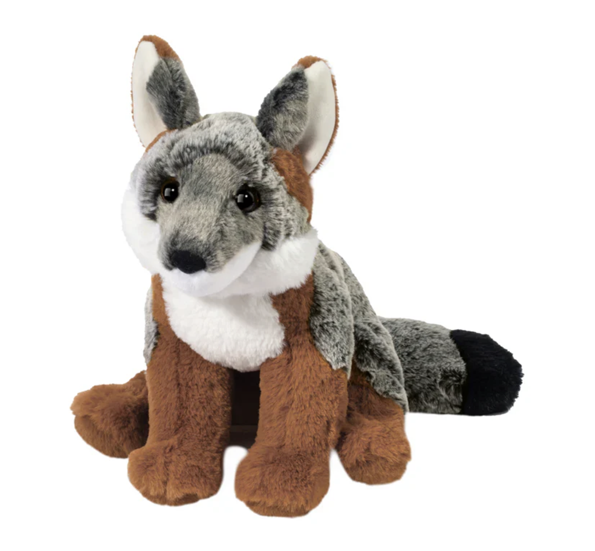 Douglas Frankie Grey Fox Softie Plush Stuffed Animal, 9"