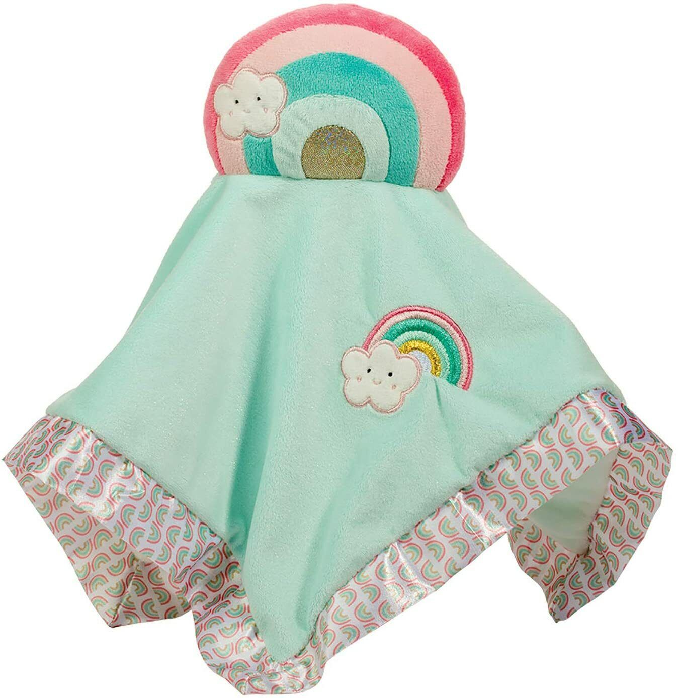 Douglas Baby Rainbow Snuggler Plush Stuffed Toy, 13" Square