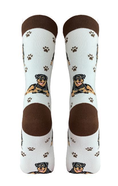 Happy Tails Rottweiler Dog Lover Socks - One Size Fits Most