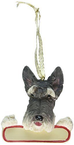 Schnauzer Dog Santa's Pal Christmas Ornament