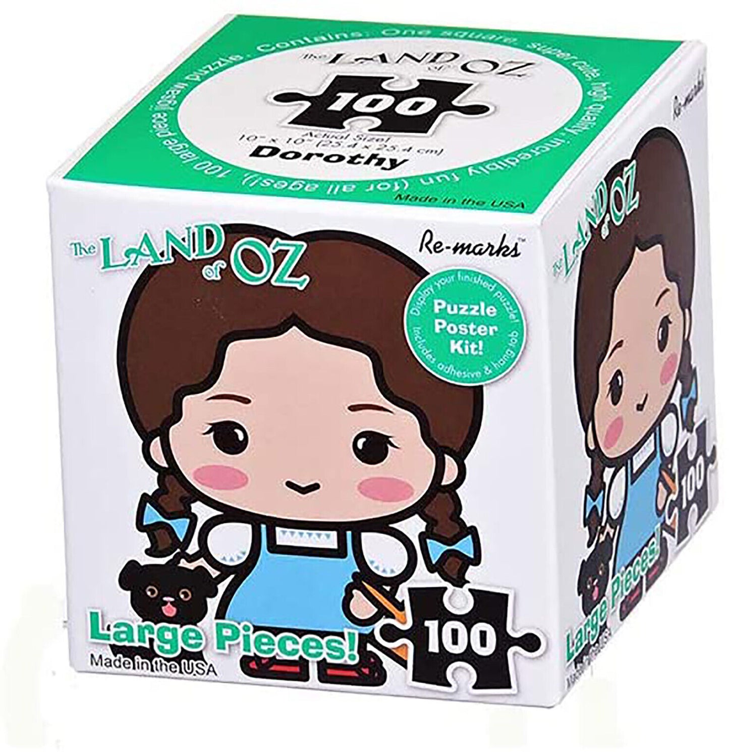 Re-Marks Wizard of Oz 100 Large Piece Puzzle Cube - Dorothy