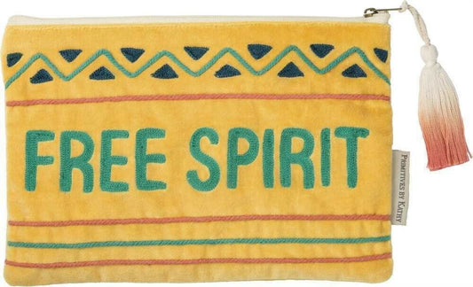 Primitives By Kathy Free Spirit Cosmetic Bag Zipper Pouch