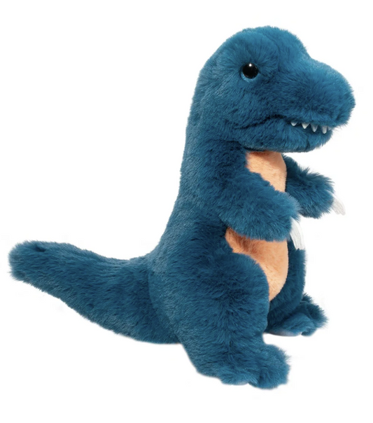 Douglas Kennie Soft Blue T-Rex Dino Plush Stuffed Animal, 10" tall