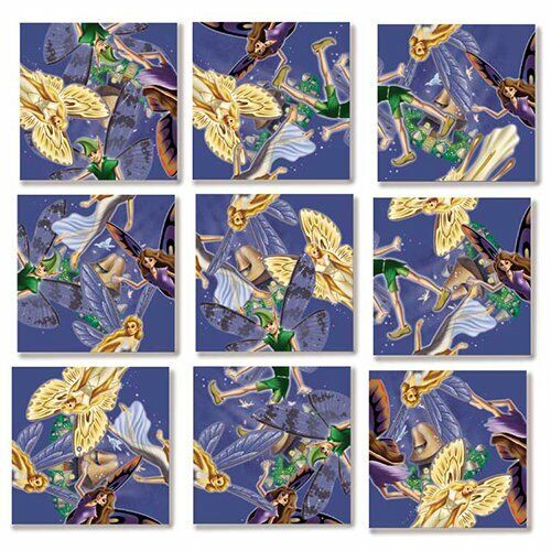 B Dazzle Fairies Scramble Squares 9 Piece Puzzle