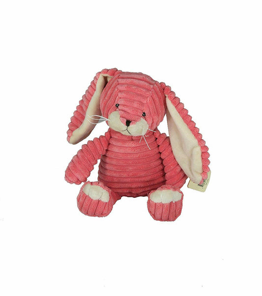 Kordy Bunny Jr Plush Stuffed Animal Toy 12" by Unipak, Coral Pink