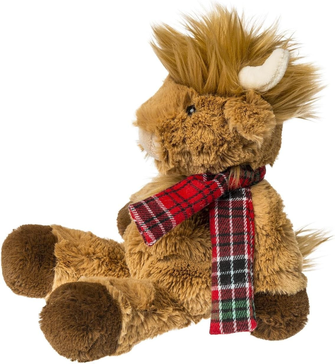 Mary Meyer Marshmallow Zoo Plush Soft Toy, 9-Inches, Junior Nutmeg Highland Cow