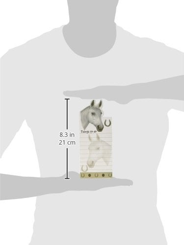"Horse Magnetic List Pads" Uniquely Shaped Sticky Notepad Measures 8.5 by 3.5
