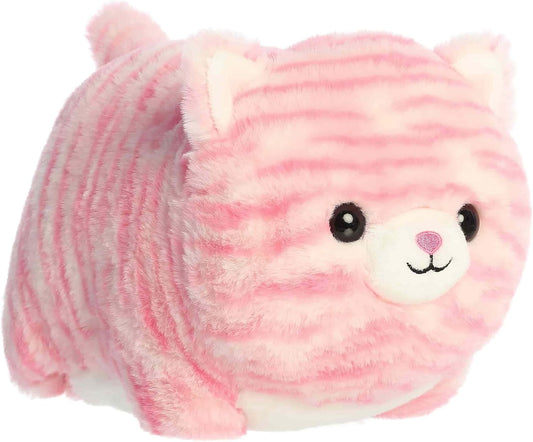 Aurora® Spudsters™ Taylor Pink Tabby ™ Plush Stuffed Animal Round Shape Toy, 10"