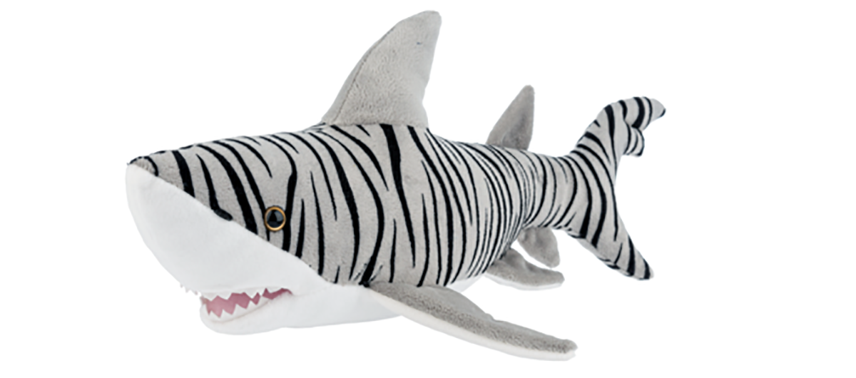 Ganz Tiger Shark Plush Stuffed Animal Toy, 17"
