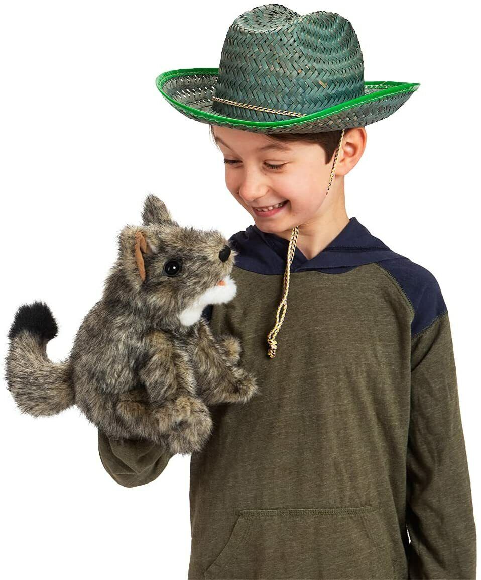 Folkmanis Small Coyote Hand Puppet, 9"