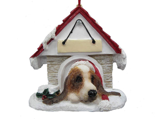 E&S Pets 35355-2 Basset Hound Doghouse Ornament