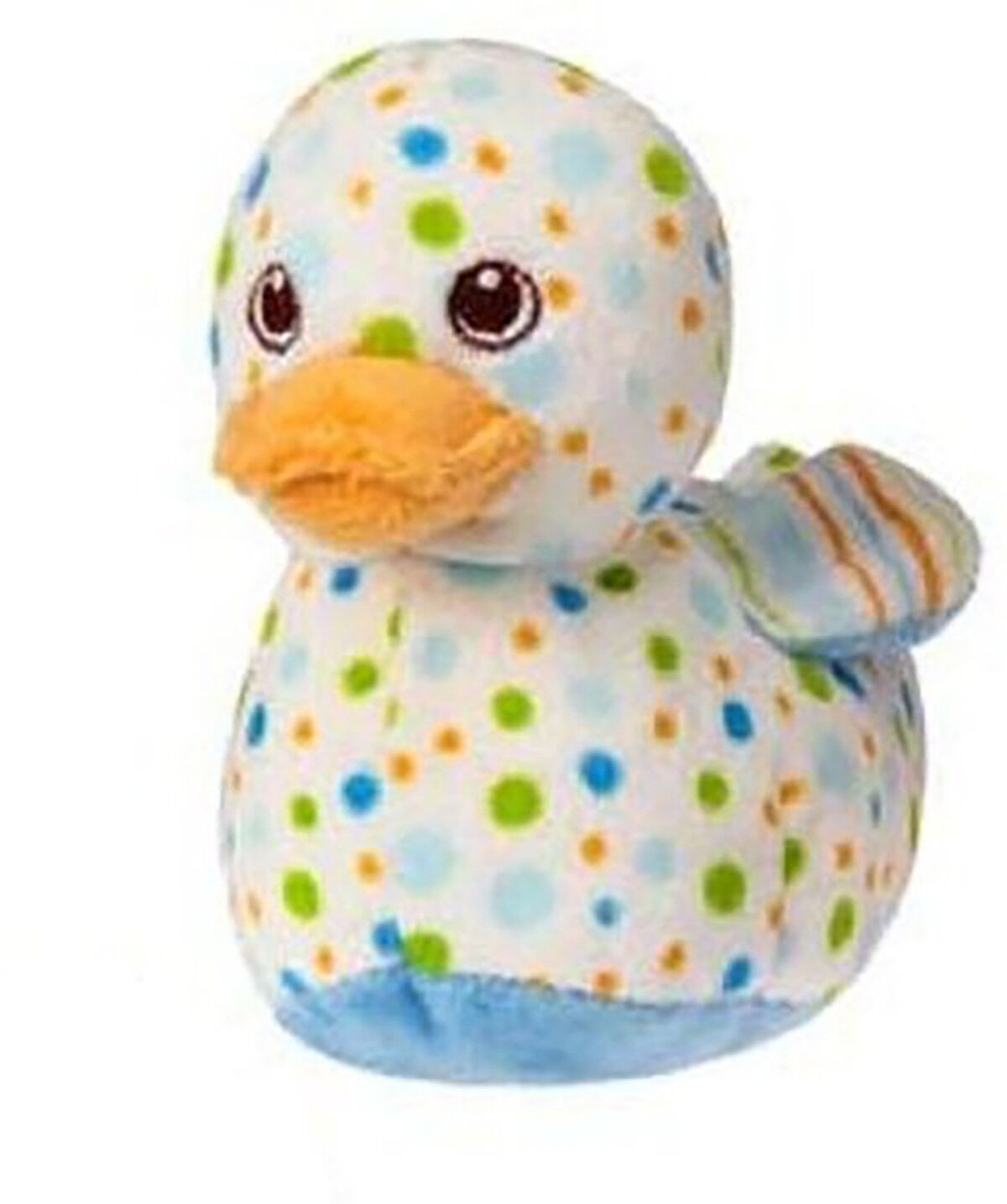 Mary Meyer Plush Bobber Ducky Rattle - Blue - 6 Inches