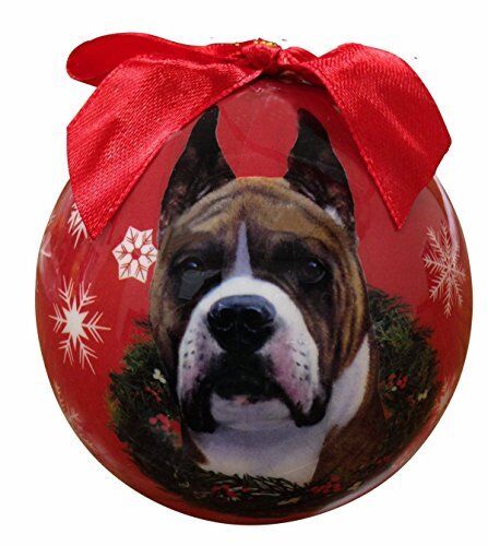 Boxer Christmas Ornament Shatter Proof Ball Easy To Personalize