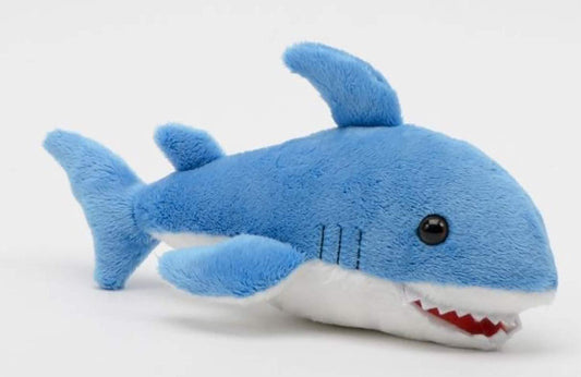 Unipak Plush Stuffed Animal Blue Shark, 8.5"