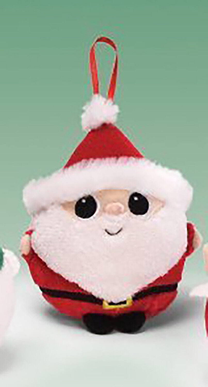 Gund Jeepers Peepers Plush Stuffed Animal Ornament - Santa, 4"