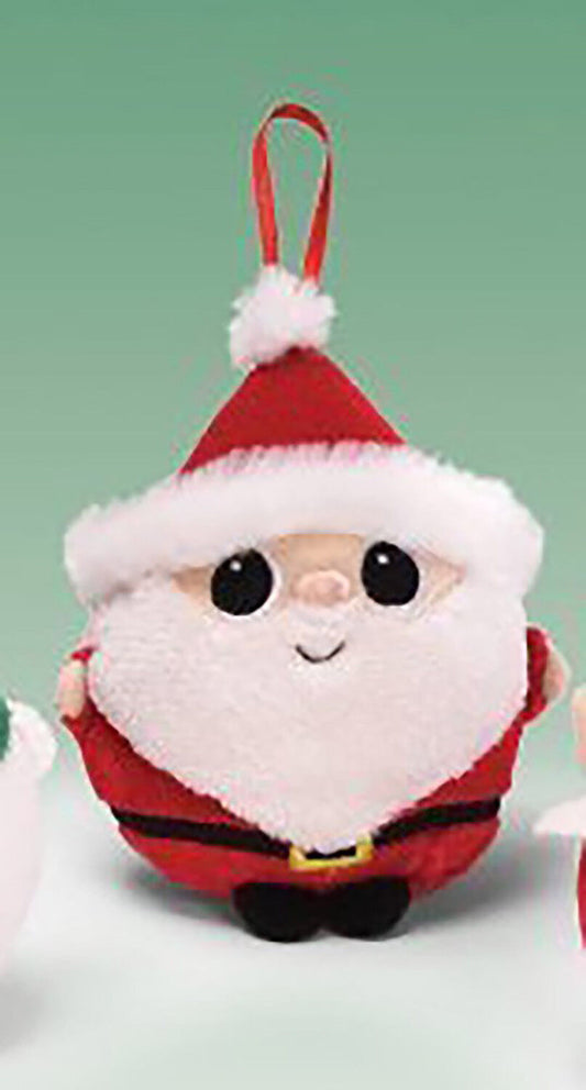 Gund Jeepers Peepers Plush Stuffed Animal Ornament - Santa, 4"