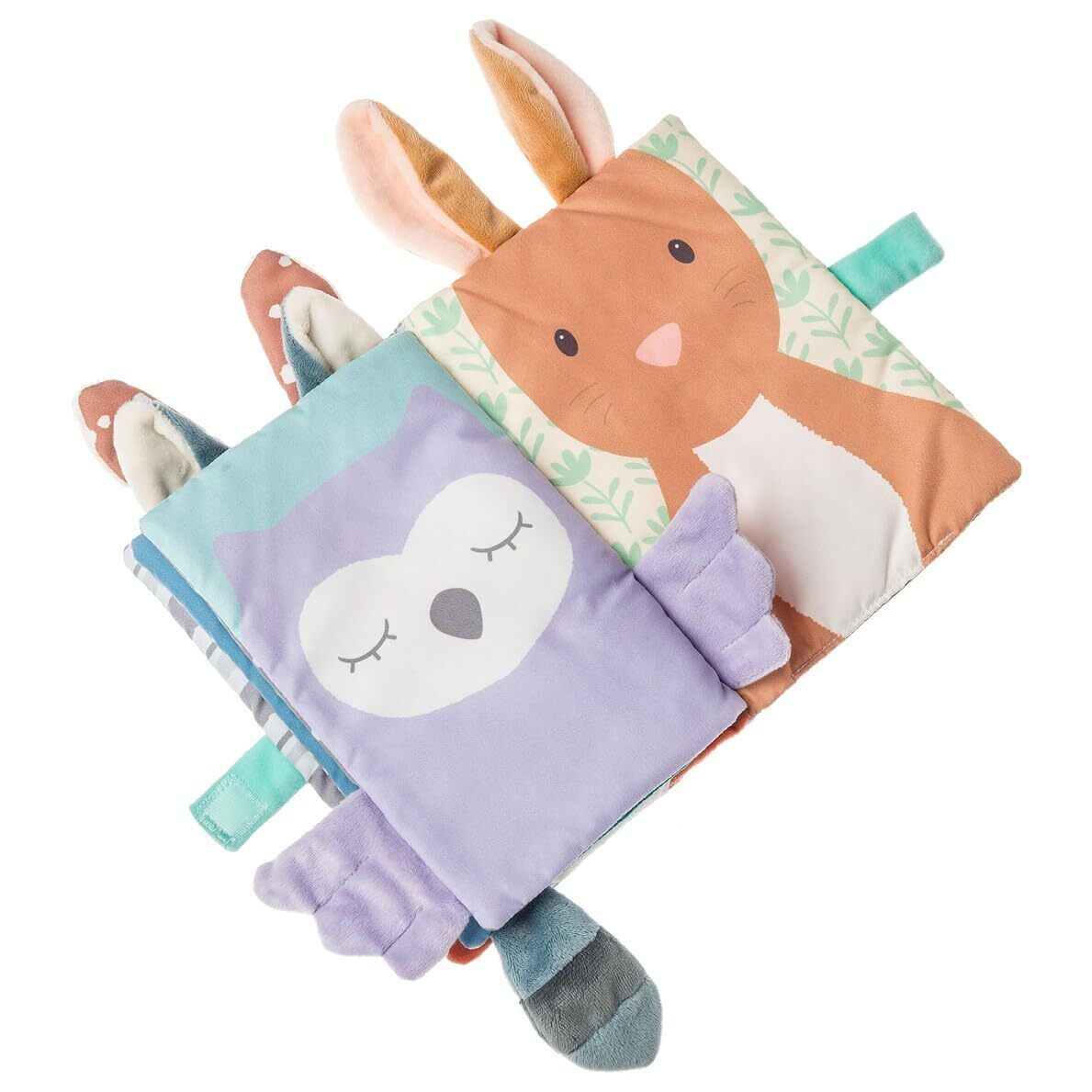 Mary Meyer Cuddlebook Soft Cloth Book Baby Toddler Activity, Leika Friends