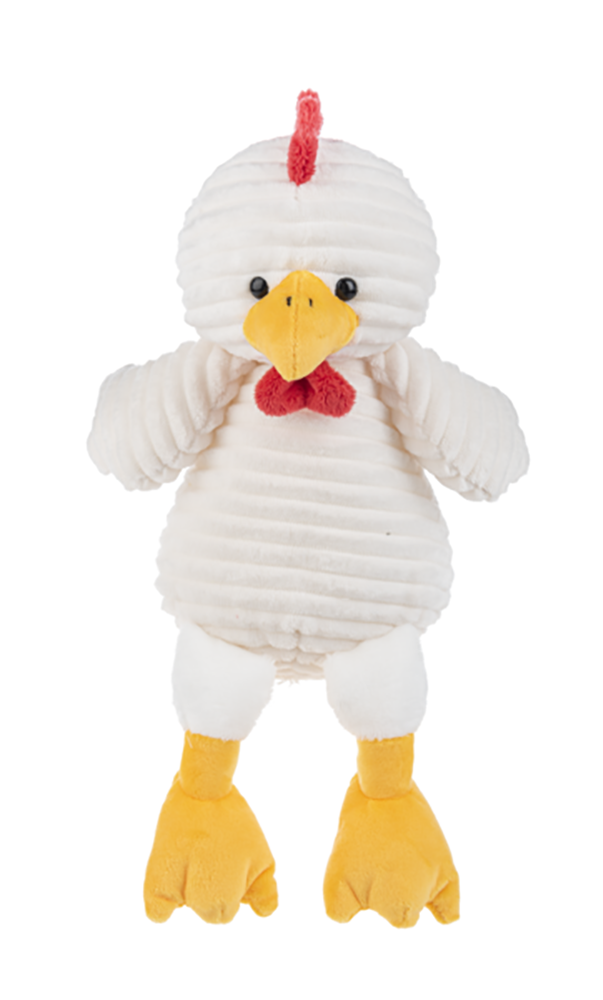 Ganz Ribbles Chicken Corduroy Plush Stuffed Animal Toy, 12"