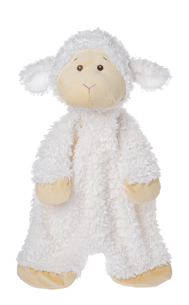 Baby Ganz Flat-A-Pat White Lamb Baby Blanket - 18"