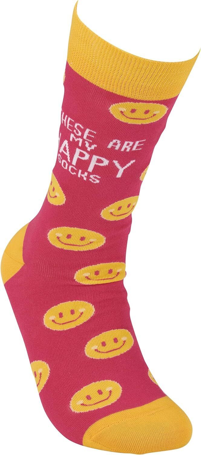 Primitives by Kathy - These Are My Happy Socks, One Size, Unisex