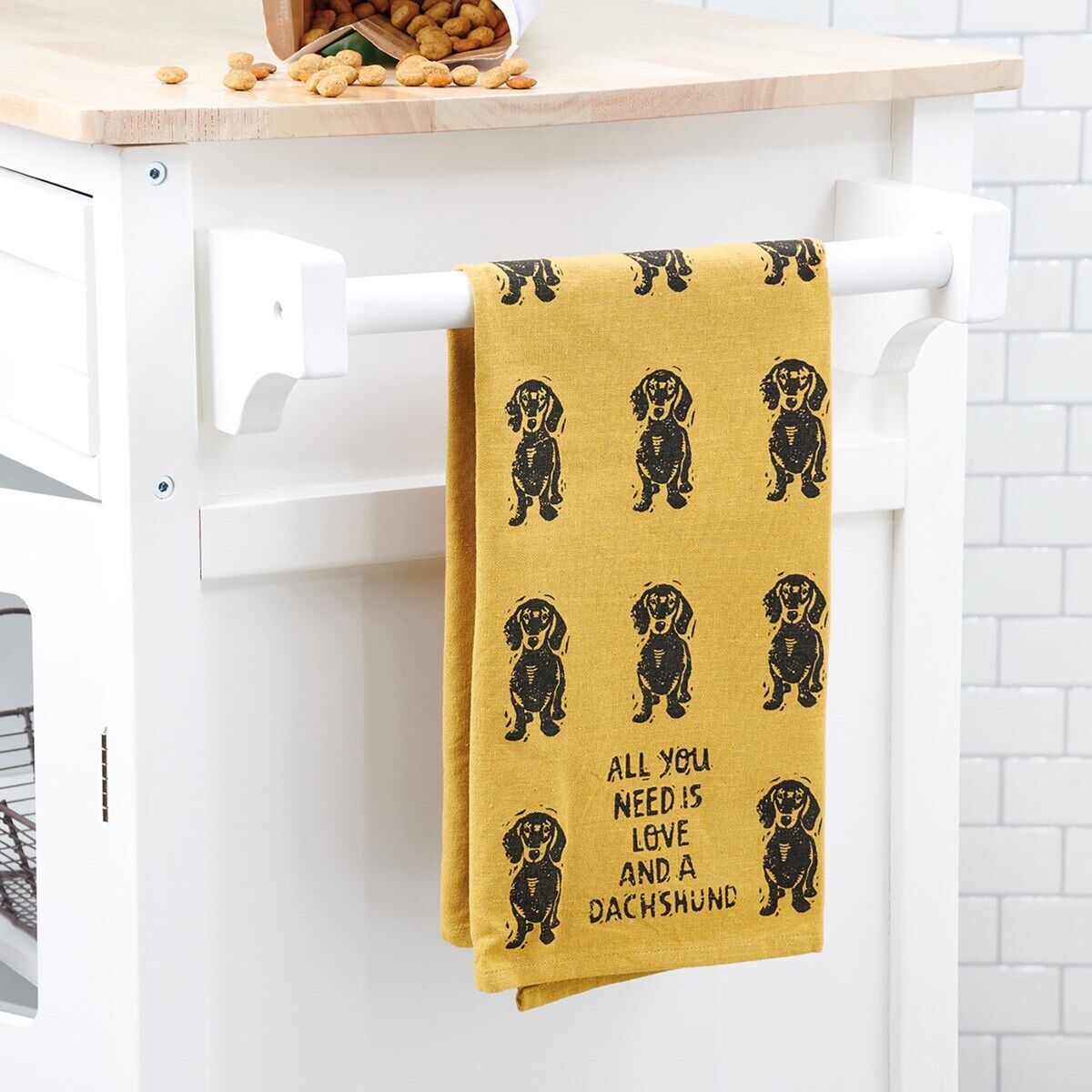 Primitives by Kathy Kitchen Towel - All You Need Is Love And A Dachshund