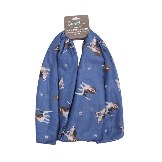 Beagle Dog Pet Lover Scarf - All-year-round scarf- Lightweight material, 67"