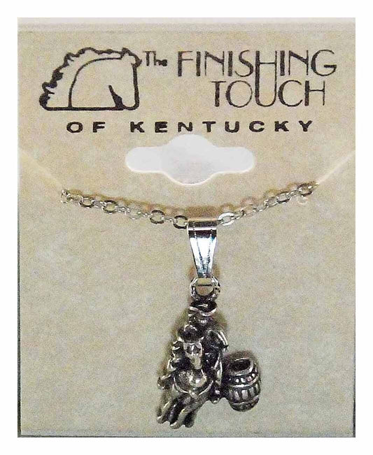 Finishing Touch Barrel Racer Fashion Necklace - Silver - 1"