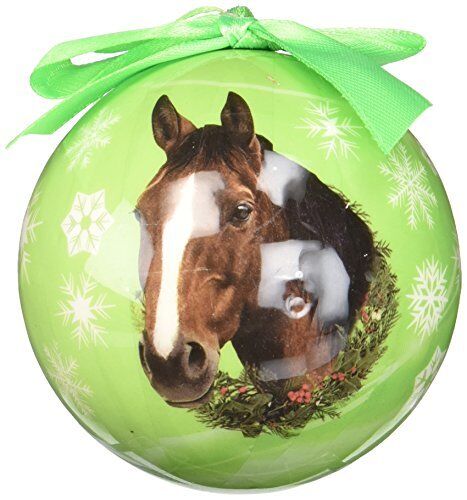 Horse Christmas Ornament Shatter Proof Ball Easy To Personalize