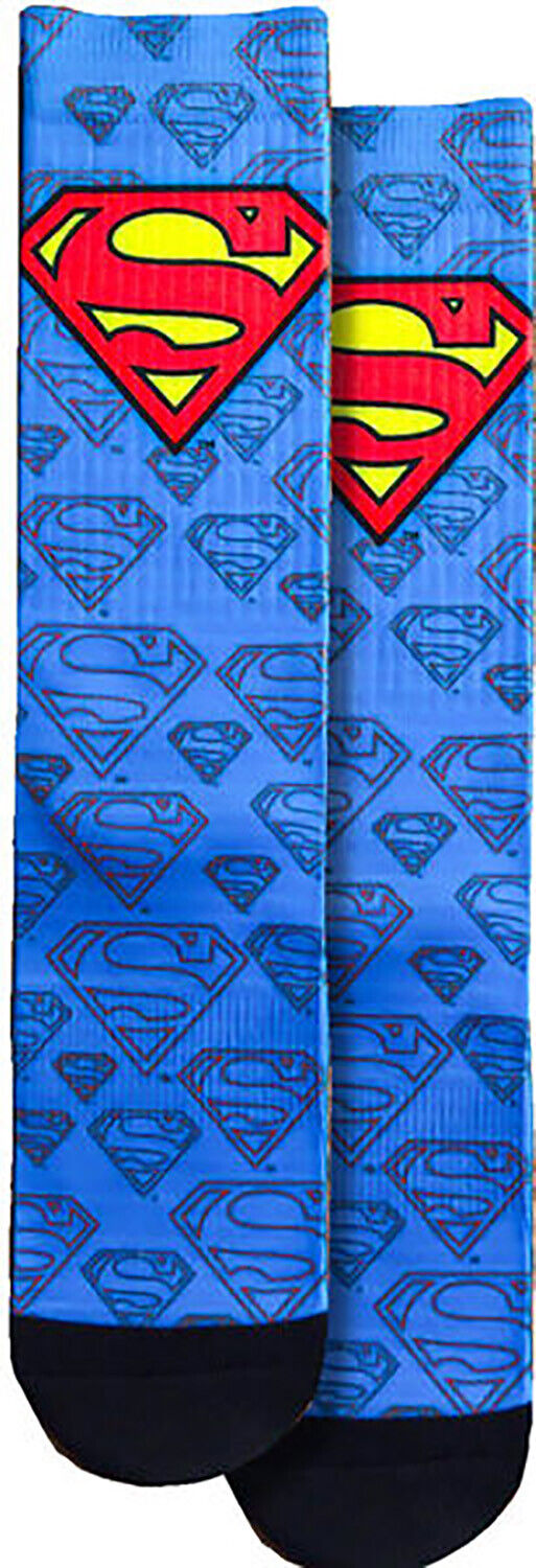 Spoontiques Fun Crew Socks, One Size Fits Most - Superman Logo