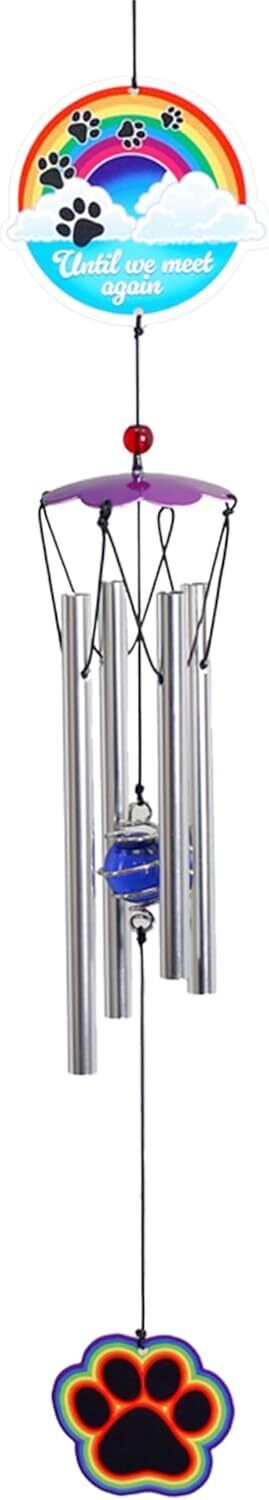 Spoontiques Rainbow Bridge Wind Chimes - Garden Décor - Decorative Chimes, 18"
