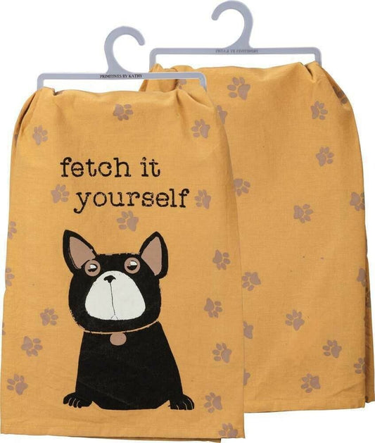 Primitives by Kathy Dish Towel - Fetch it Yourself