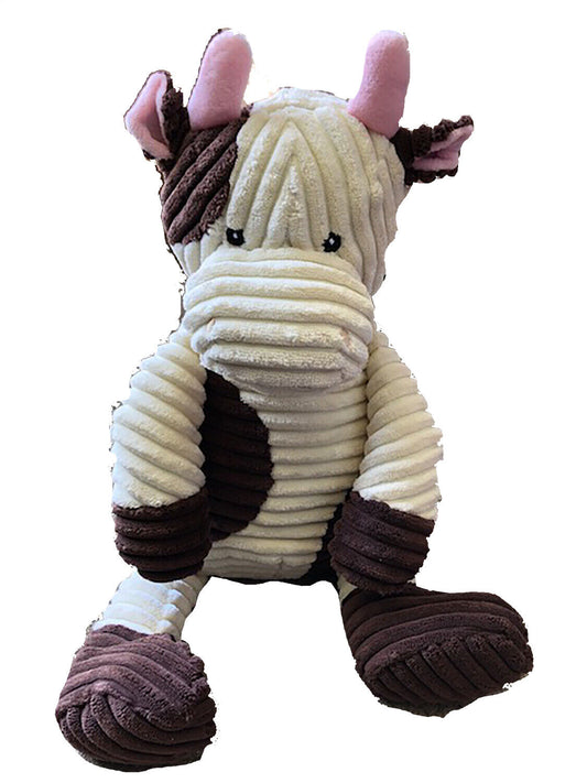 Kordy Brown and Cream Corduroy Cow 18" by Unipak