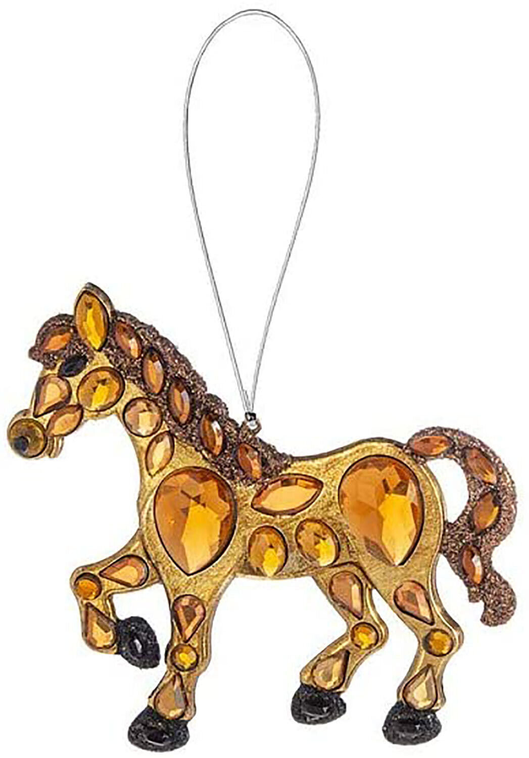 Ganz ACRY-738 Hanging Ornament, 3-inch Width, Acrylic (Horse)