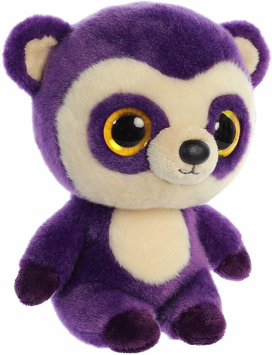 Aurora World Inc. YooHoo 8" Ricky Purple Spectacled Bear Plush Stuffed Animal